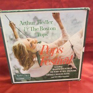 VTG 1967 READER'S DIGEST ARTHUR FIEDLER & THE BOSTON POPS 10 BOX SET W/BONUS ALB